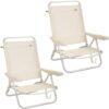 am27 2 sillas Playa Plegables Beige