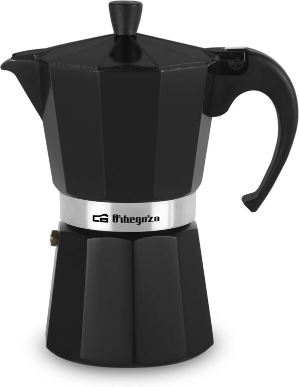 Cafetera italiana de aluminio, 6 tazas de capacidad