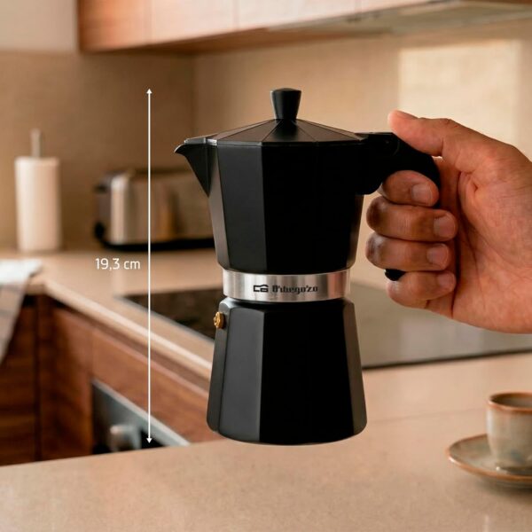 Cafetera italiana de aluminio, 6 tazas de capacidad